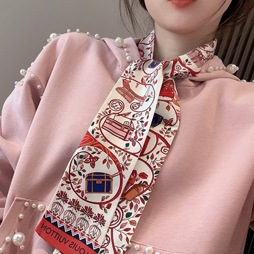 [홍콩명품.LOUIS VUITTON] 루이비통 25SS 로고 UP AND AWAY 120-8 실크 스카프 머플러 (2컬러), ET2909, JX, 홍콩명품의류,구매대행,온라인명품