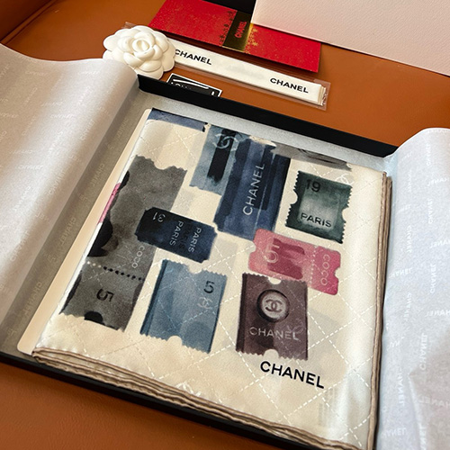 [홍콩명품.CHANEL] 샤넬 25SS 로고 패턴 90-90 실크 스카프 머플러 (2컬러), ET2918, JX, 홍콩명품의류,구매대행,온라인명품