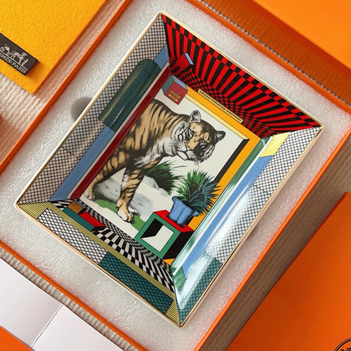 [홍콩명품.Hermes] 에르메스 25SS 로고 패턴 접시 그릇 재털이 17cm (타이거), ET3007, JX, 홍콩명품의류,구매대행,온라인명품