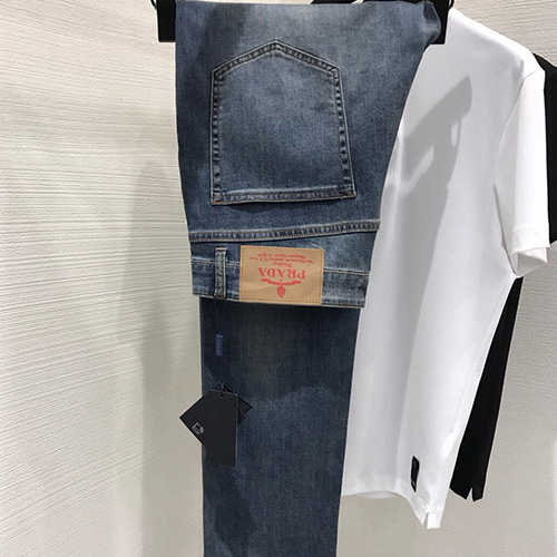 [홍콩명품,PRADA] 프라다 25SS 로고 데님 팬츠 진 청바지, BM20514, JQ, 홍콩명품의류,구매대행,온라인명품