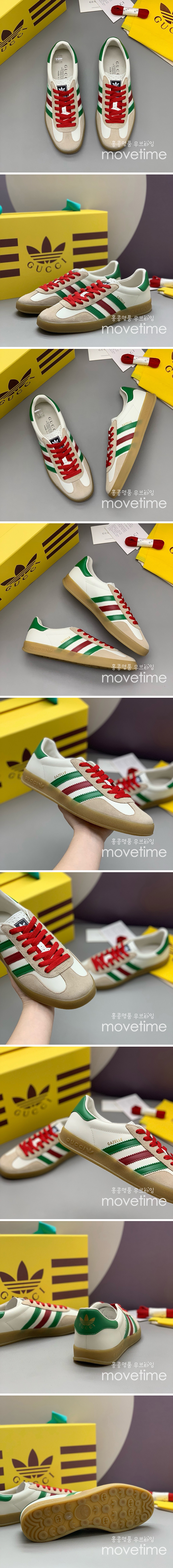 [홍콩명품.Gucci] 구찌 25SS 로고 남여 아디다스 콜라보 스니커즈 운동화, SE4776, PMD, 명품스니커즈,운동화,구두,로퍼,하이탑,신발
