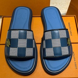 [홍콩명품.LOUIS VUITTON] 루이비통 25SS 로고 모노그램 다미에 레더 가죽 샌들 슬리퍼 (9컬러), SE4815, S2, 명품스니커즈,운동화,구두,로퍼,하이탑,신발