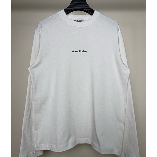 [홍콩명품.ACNE STUDIO] 아크네스튜디오 25SS 로고 프린트 긴팔 티셔츠 (2컬러), BM20671, VT, 홍콩명품의류,구매대행,온라인명품