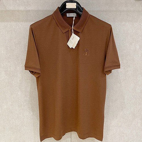 [홍콩명품.Brunello Cucinelli ] 브루넬로 쿠치넬리 25SS 로고 자수 카라 폴로 반팔 티셔츠 (4컬러), BM20672, HH, 홍콩명품의류,구매대행,온라인명품