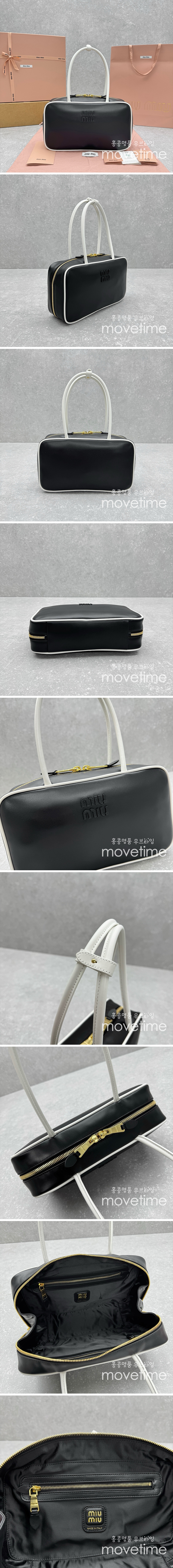 [홍콩명품, MiuMiu] 미우미우 25SS 로고 Beau 핸드백 (블랙), BGM4772, BDA, 홍콩명품가방,명품쇼핑몰,크로스백,핸드백,구매대행