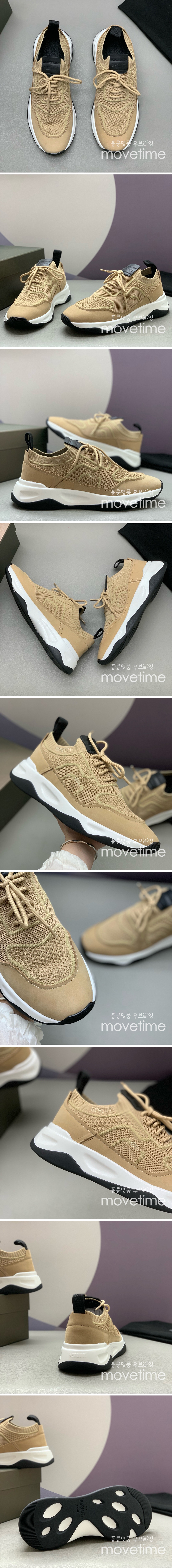 [홍콩명품.BERLUTI] 벨루티 25SS 로고 스니커즈 운동화 (베이지), SE4914, PMD, 명품스니커즈,운동화,구두,로퍼,하이탑,신발