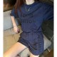 [홍콩명품.LOUIS VUITTON] 루이비통 25SS 로고 프린트 여성 반팔 티셔츠 + 미니 쇼츠 반바지 상하의 세트 (2컬러), BM20800, TBG, 홍콩명품의류,구매대행,온라인명품