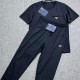 [홍콩명품,PRADA] 프라다 25SS 삼각로고 반팔 티셔츠 + 조거 팬츠 바지 상하의 세트 (블랙), BM20832, JQ, 홍콩명품의류,구매대행,온라인명품