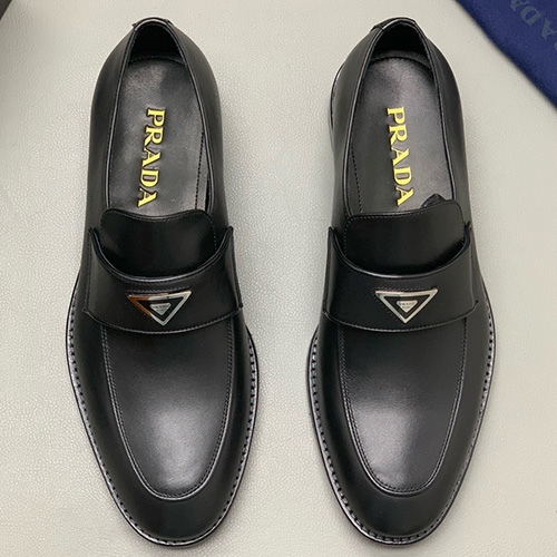 [홍콩명품,PRADA] 프라다 25SS 삼각로고 레더 가죽 로퍼 구두 (블랙), SE4929, PMD, 명품스니커즈,운동화,구두,로퍼,하이탑,신발