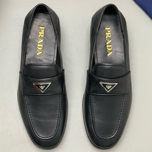 [홍콩명품,PRADA] 프라다 25SS 삼각로고 레더 가죽 구두 로퍼 (블랙), SE4930, PMD, 명품스니커즈,운동화,구두,로퍼,하이탑,신발