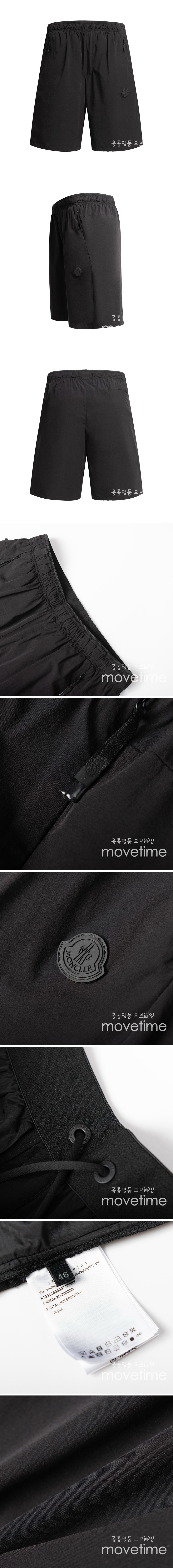 [홍콩명품.MONCLER] 몽클레어 25SS 로고 쇼츠 반바지 (블랙), BM21032, JU, 홍콩명품의류,구매대행,온라인명품