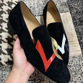 [홍콩명품.Christian Louboutin] 크리스챤루부탱 25SS 로고 레더 가죽 정장 구두 (블랙), SE5059, S3, 명품스니커즈,운동화,구두,로퍼,하이탑,신발