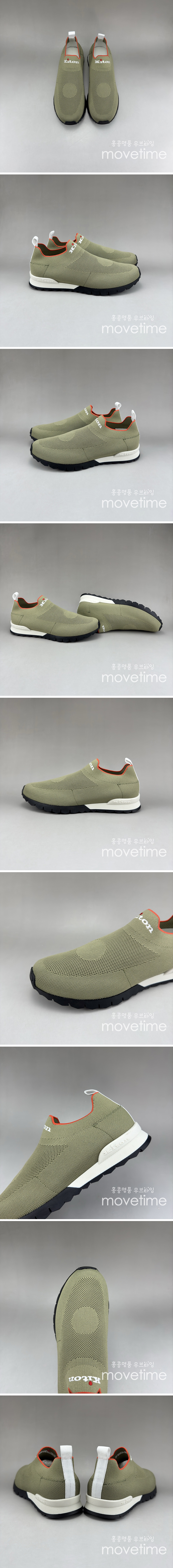 [홍콩명품, KITON] 키톤 25SS 로고 WALK 스니커즈 운동화 (카키), SE5074, S3, 명품스니커즈,운동화,구두,로퍼,하이탑,신발