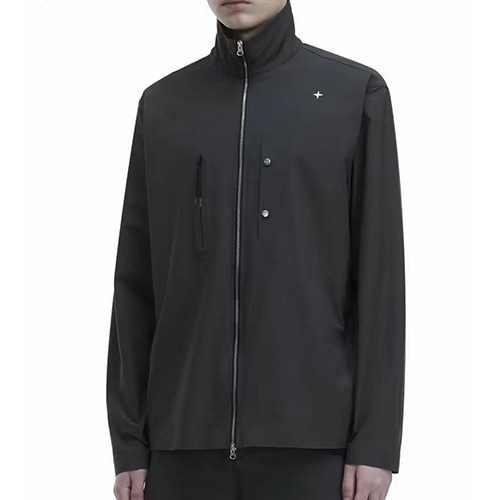 [홍콩명품.Stone Island] 스톤아일랜드 25SS 로고 자수 터틀넥 자켓 (블랙), BM21085, X2, 홍콩명품의류,구매대행,온라인명품