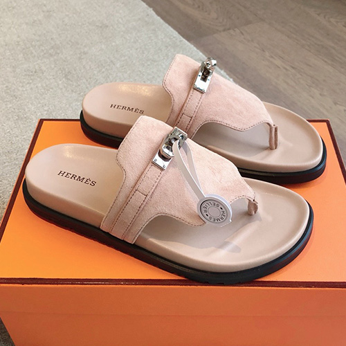 [홍콩명품.Hermes] 에르메스 25SS 로고 여성 ECLAIR 에클레어 샌들 슬리퍼 (핑크), SE5103, GHS, 명품스니커즈,운동화,구두,로퍼,하이탑,신발