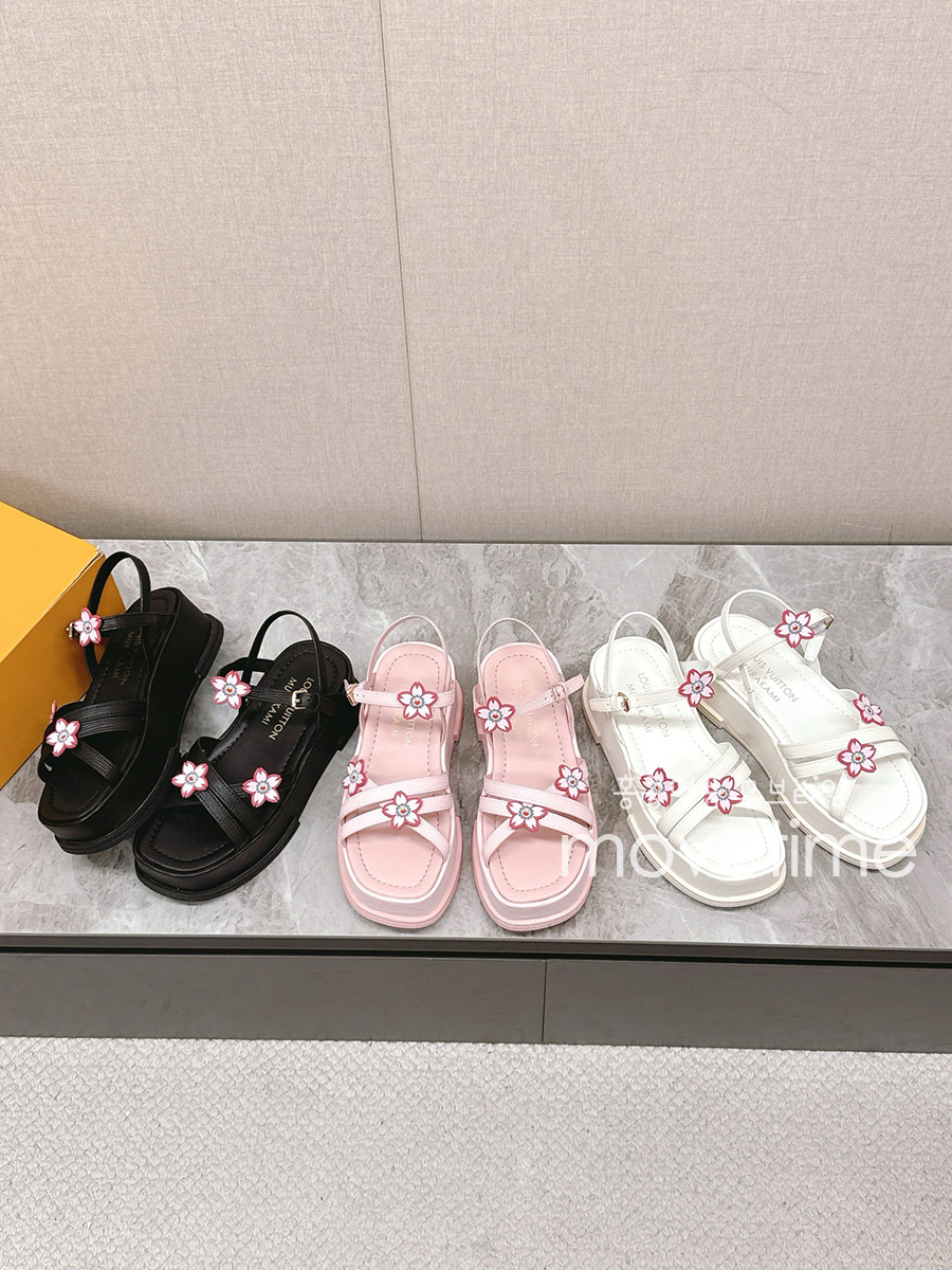 [홍콩명품.LOUIS VUITTON] 루이비통 25SS 로고 여성 MAYA FLATFORM 샌들 (3컬러), SE5153, S4W, 명품스니커즈,운동화,구두,로퍼,하이탑,신발