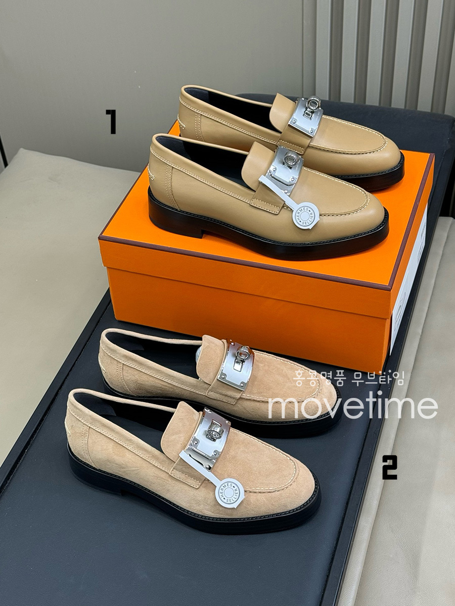 [홍콩명품.Hermes] 에르메스 25SS 로고 여성 레더 가죽 로퍼 (2컬러), SE5177, GHS, 명품스니커즈,운동화,구두,로퍼,하이탑,신발