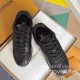 [홍콩명품.LOUIS VUITTON] 루이비통 25SS 로고 남여 레더 가죽 스니커즈 운동화 (블랙), SE5182, S4W, 명품스니커즈,운동화,구두,로퍼,하이탑,신발