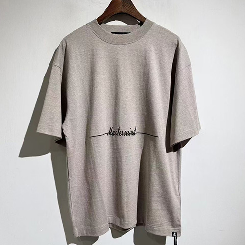 [명품레플리카.MASTERMIND] 마스터마인드 25SS 로고 스컬 자수 반팔 티셔츠 (베이지), BM21144, X2, 홍콩명품의류,구매대행,온라인명품