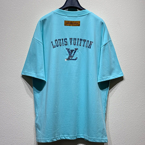 [명품레플리카.LOUIS VUITTON] 루이비통 25SS 로고 자수 반팔 티셔츠 (3컬러), BM21183, KB, 홍콩명품의류,구매대행,온라인명품