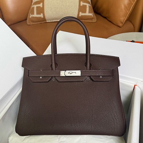 [홍콩명품.Hermes] 에르메스 25SS 로고 Birkin30 토트백 핸드백 (브라운-은장), BGM4820, BDA, 홍콩명품가방,명품쇼핑몰,크로스백,핸드백,구매대행