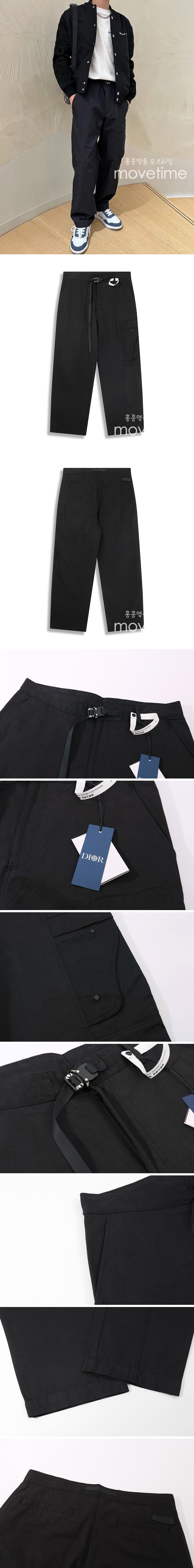 [홍콩명품,Christian Dior] 디올 25SS 로고 오버핏 팬츠 바지 (블랙), BM21327, JU, 명품레플리카,미러급,온라인쇼핑몰사이트