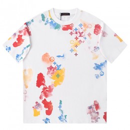 [홍콩명품.LOUIS VUITTON] 루이비통 25SS 로고 워터컬러 모노그램 반팔 티셔츠 (2컬러), BM21375, JU, 명품레플리카,미러급,온라인쇼핑몰사이트