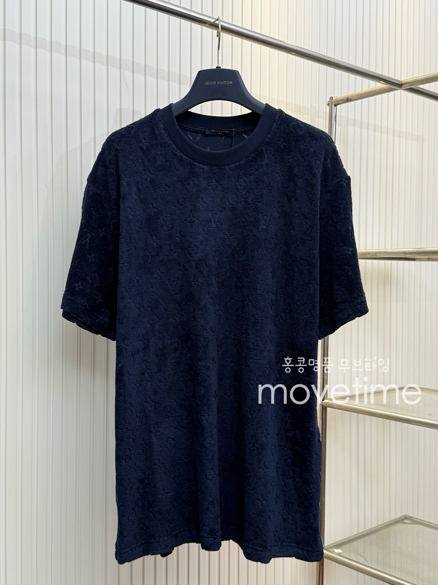 [홍콩명품.LOUIS VUITTON] 루이비통 25SS 로고 모노그램 울 반팔 티셔츠 (네이비), BM21441, JU, 명품레플리카,미러급,온라인쇼핑몰사이트