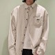 [홍콩명품,PRADA] 프라다 25SS 삼각로고 데님 남방 셔츠 (베이지), BM21472, JU, 명품레플리카,미러급,온라인쇼핑몰사이트