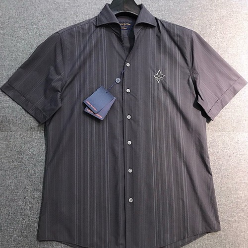 [홍콩명품.LOUIS VUITTON] 루이비통 25SS 로고 자수 반팔 남방 셔츠 (블랙), BM21565, JQ, 명품레플리카,미러급,온라인쇼핑몰사이트