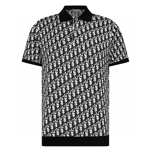 [홍콩명품,Christian Dior] 디올 25SS 로고 오블리크 카라 니트 반팔 티셔츠 (2컬러), BM21588, JU, 명품레플리카,미러급,온라인쇼핑몰사이트