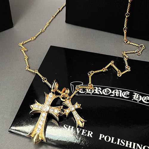 [홍콩명품.Chrome Hearts] 크롬하츠 25SS 로고 도금 925실버 목걸이, ET3045, BUBU, 홍콩명품의류,구매대행,온라인명품