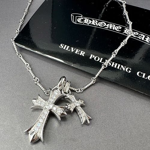 [홍콩명품.Chrome Hearts] 크롬하츠 25SS 로고 925실버 목걸이, ET3046, BUBU, 홍콩명품의류,구매대행,온라인명품