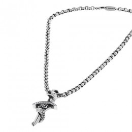 [홍콩명품.BALENCIAGA] 발렌시아가 25SS 로고 Goth Snake 925실버 50cm 목걸이, ET3082, BUBU, 홍콩명품의류,구매대행,온라인명품