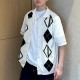 [홍콩명품,Christian Dior] 디올 25SS 로고 패턴 카라 니트 오픈 반팔 티셔츠 (화이트,), BM21647, KK, 홍콩명품가방,명품쇼핑몰,크로스백,핸드백,구매대행