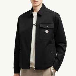 [홍콩명품.MONCLER] 몽클레어 25SS 로고 카라 집업 자켓 (블랙), BM21666, KK, 홍콩명품가방,명품쇼핑몰,크로스백,핸드백,구매대행