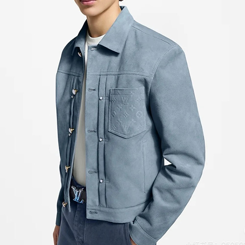 [홍콩명품.LOUIS VUITTON] 루이비통 25SS 로고 모노그램 포켓 카라 레더 가죽 자켓 (2컬러), BM21683, KK, 레플리카의류,미러급사이트