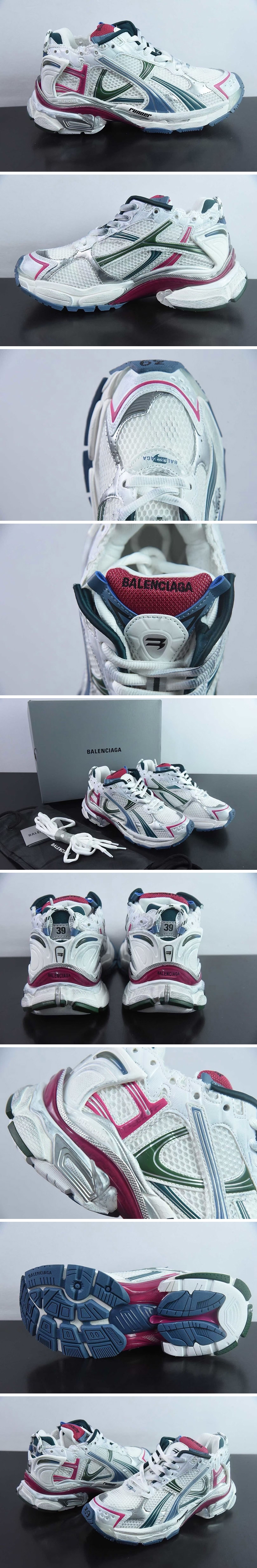 [홍콩명품.BALENCIAGA] 발렌시아가 25SS 로고 남여 Runner Sneaker 스니커즈 운동화 (화이트), SE5335, X2, 명품스니커즈,운동화,구두,로퍼,하이탑,신발