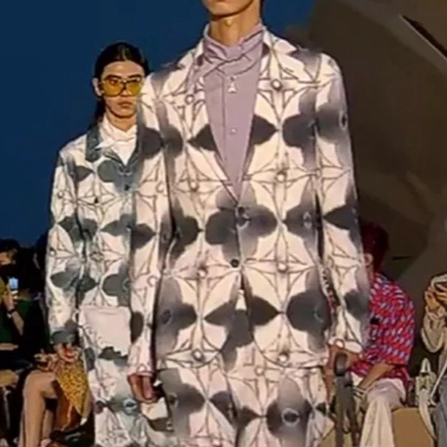 [홍콩명품.LOUIS VUITTON] 루이비통 25SS 로고 모노그램 정장 수트 자켓 (화이트), BM21754, SAM, 레플리카의류,미러급사이트