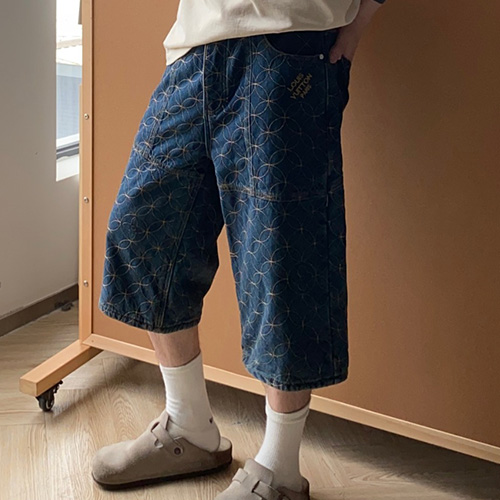 [홍콩명품.LOUIS VUITTON] 루이비통 25SS 로고 데님 쇼츠 반바지 1AILV6, BM21769, JU, 레플리카의류,미러급사이트