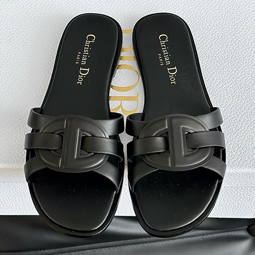[홍콩명품,Christian Dior] 디올 25SS 로고 여성 레더 가죽 샌들 슬리퍼 (블랙), SE5403, ALW, 명품스니커즈,운동화,구두,로퍼,하이탑,신발