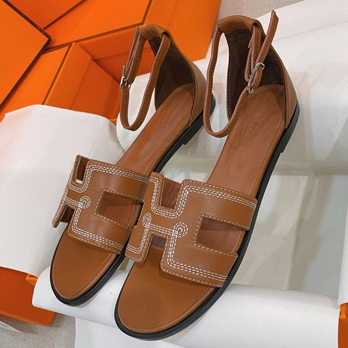 [홍콩명품.Hermes] 에르메스 25SS 로고 여성 레더 가죽 슬리퍼 샌들 (2컬러), SE5416, ALW, 명품스니커즈,운동화,구두,로퍼,하이탑,신발