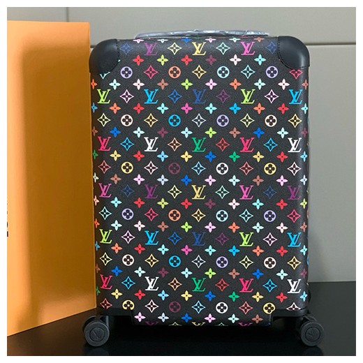 [홍콩명품.LOUIS VUITTON] 루이비통 25SS 로고 모노그램 레더 호라이즌55 캐리어 (블랙), CR132, B4, 홍콩명품쇼핑몰,무브타임,악세사리,잡화,생활용품