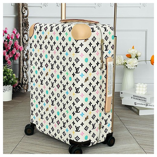 [홍콩명품.LOUIS VUITTON] 루이비통 25SS 로고 모노그램 레더 호라이즌55 캐리어 (화이트), CR134, B4, 홍콩명품쇼핑몰,무브타임,악세사리,잡화,생활용품