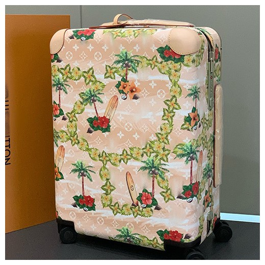 [홍콩명품.LOUIS VUITTON] 루이비통 25SS 로고 모노그램 레더 호라이즌55 캐리어 (핑크), CR139, B4, 명품레플리카, 캐리어, 여행가방 투어