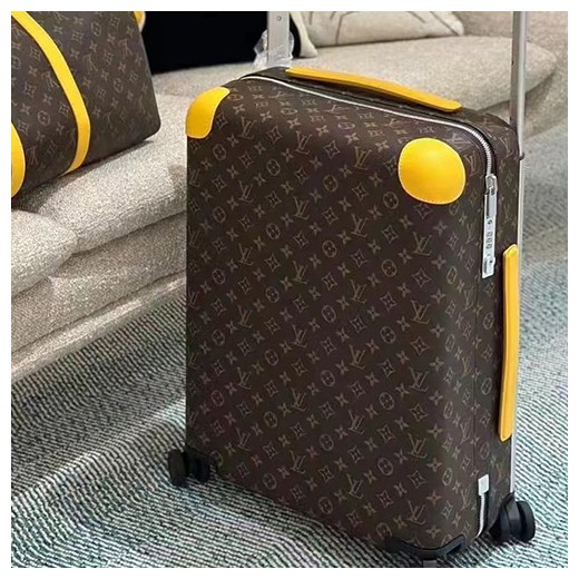 [홍콩명품.LOUIS VUITTON] 루이비통 25SS 로고 모노그램 레더 호라이즌 캐리어 (브라운-노랑), CR147, B4, 명품레플리카, 캐리어, 여행가방 투어