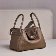 [홍콩명품.Hermes] 에르메스 25SS 로고 Lindy 26 토트백 핸드백 (브라운-은장), BGM5063, BDA, 홍콩명품가방,명품쇼핑몰,크로스백,핸드백,구매대행