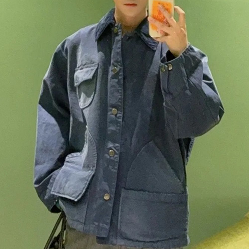 [홍콩명품,PRADA] 프라다 25SS 삼각로고 빈티지 데님 자켓 (블루), BM21838, KB, 레플리카의류,미러급사이트