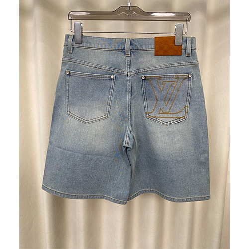 [홍콩명품.LOUIS VUITTON] 루이비통 25SS 로고 데님 쇼츠 반바지, BM21900, KB, 레플리카의류,미러급사이트