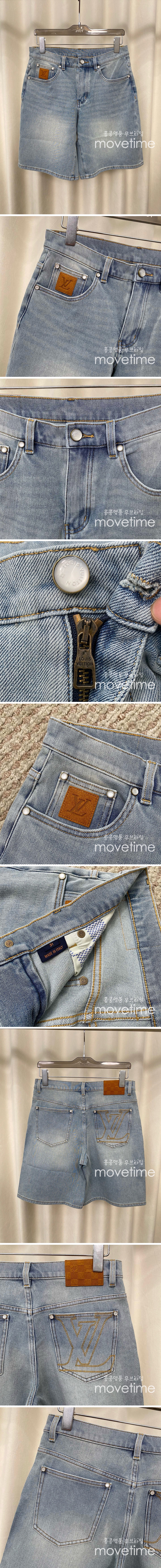 [홍콩명품.LOUIS VUITTON] 루이비통 25SS 로고 데님 쇼츠 반바지, BM21900, KB, 레플리카의류,미러급사이트